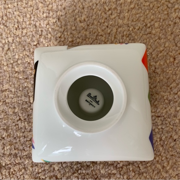 Brigitte Doege Rosenthal Studio Hand Painted Porcelain Candlestick Candle Holder - Picture 14 of 15